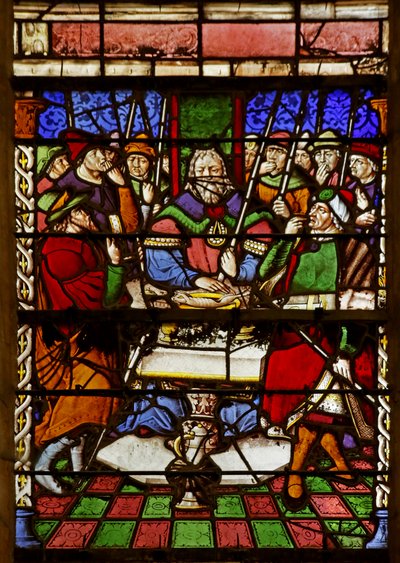 Vetrata raffigurante Mosè e l